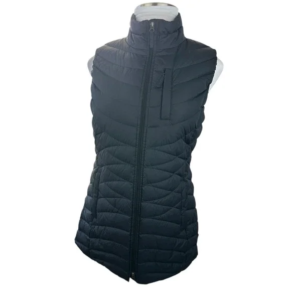 NWT Duluth Women's Cold Faithful Down Tunic Vest Full Zip Puffer in Black Medium - Picture 14 of 15